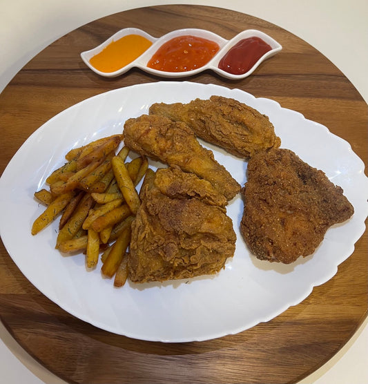 Kentucky Fried Chicken with Potato 4 Pieces - مرغ کنتاکی با سیب زمینی 4 تیکه